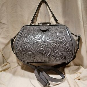 Patricia Nash All Leather Satchel Or Shoulder Bag